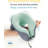 Travel Pillow For Airplanes With 360 Head Support,Memory Foam 2-In-1 Neck Pillow Airplane,Travel Neck Pillow With Storage Bag,Adjustable Clasp