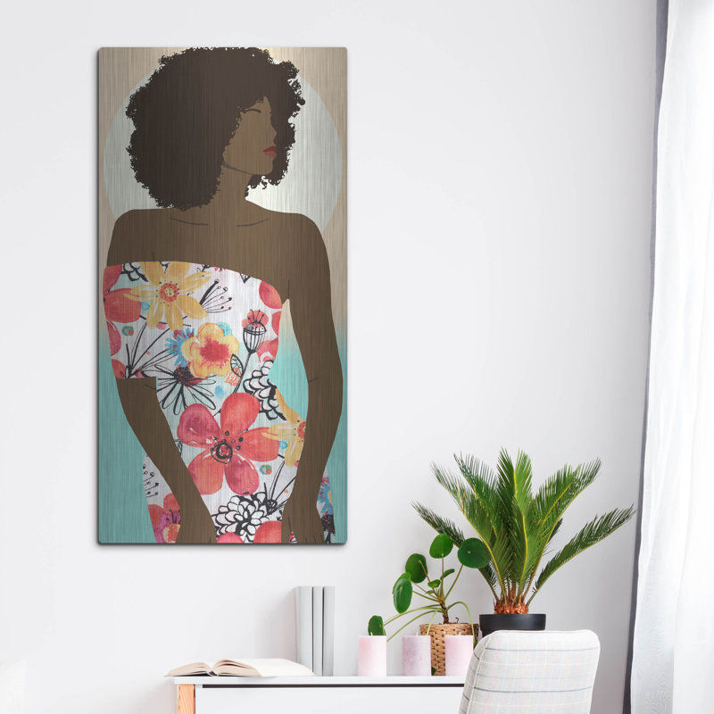  «You Go Woman 2» par Alonzo Saunders, art mural en métal, 24 po x 48 po, H 48 po x l 24 po