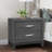 Modern 23" 2-Drawer Solid Wood Nightstand-1332668491