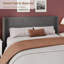 Velvet Upholstered Platform Bed Frame with Wingback Headboard & Wood Slats, 8" Under-Bed Storage, No Box Spring Needed for Bedroom-147594028-147594197