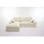 Ensemble de canapé modulaire de salon 99 x 69 po - Canapé minimaliste moderne, canapé-lit rembourré pour le salon et la chambre à coucher, combinaison gratuite 2 pièces, sans installation, en L (blanc)