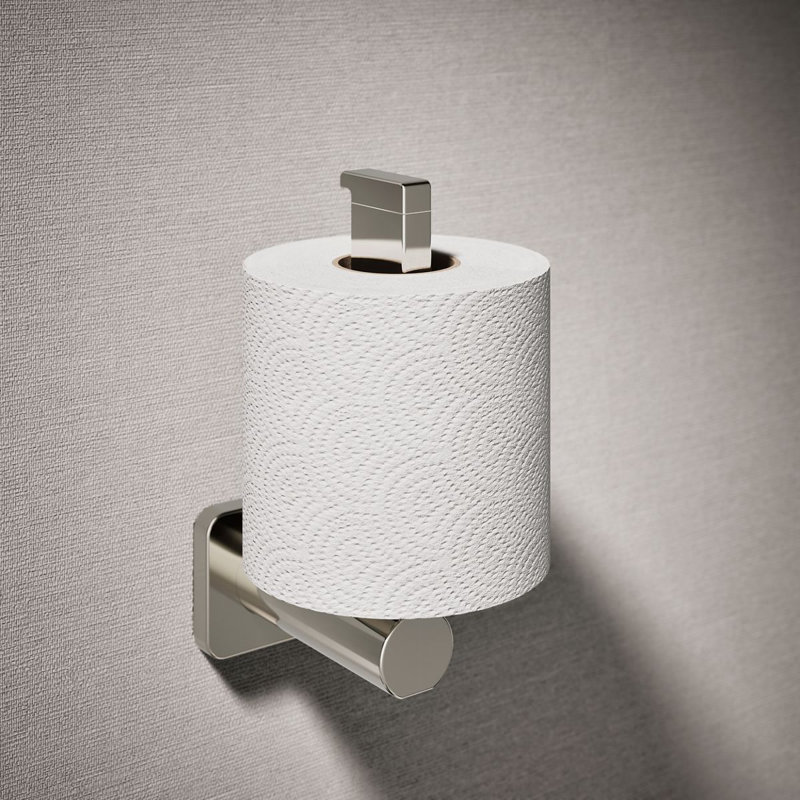 Parallel Vertical Toilet Paper Holder, Polished Nickel
