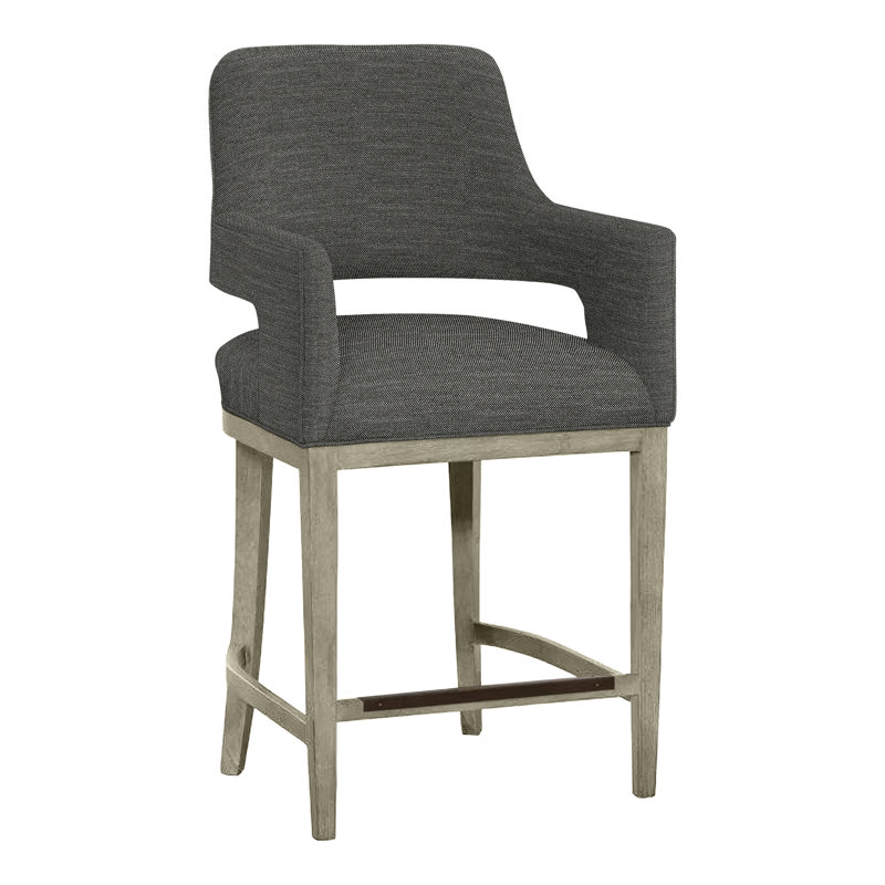 Tabouret de bar et de comptoir Josie, Amande chamois, Perigold Ishi Platinum