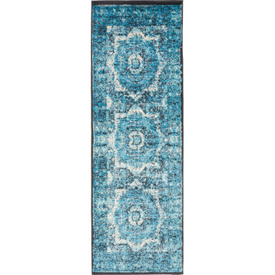Tapis bleu Yareli