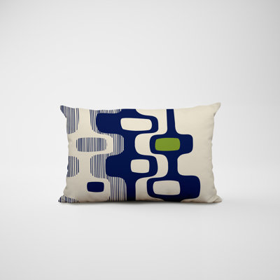 Housse et insert de coussin rectangulaire en polyester pour l'intérieur et l'extérieur