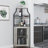 Corner Wine Bar Rack Cabinet With Detachable Wine Rack, Home Bar Cabinet-1804669099