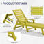 Chaise longue avec accoudoirs et roulettes Swann-131401523