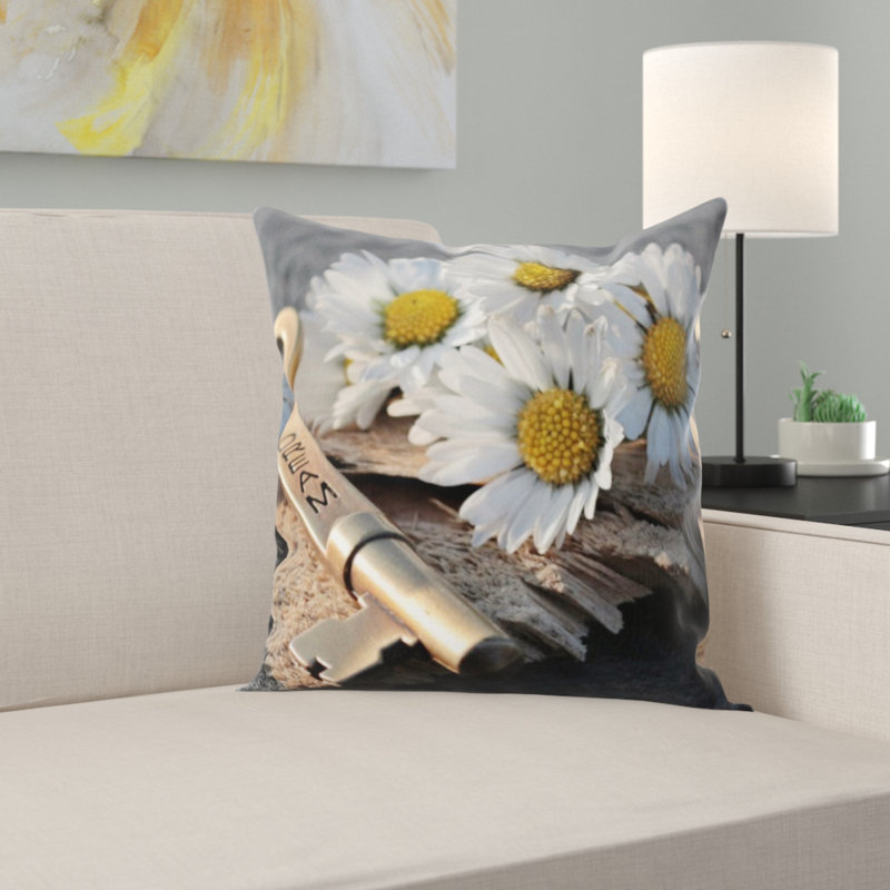 Coussin décoratif à clé