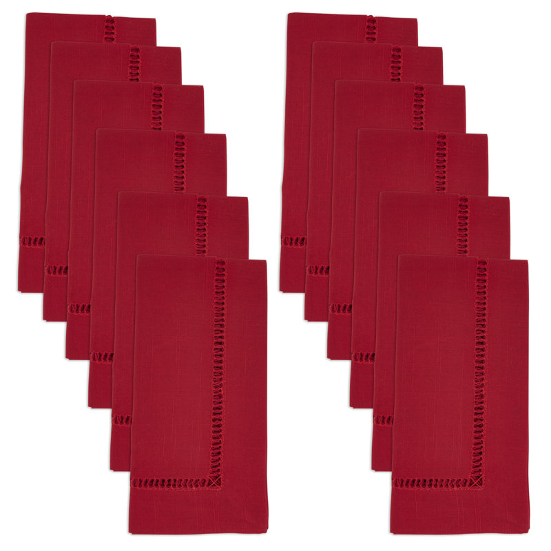 Serviette 20 po Cowen, Rouge, 20" Carré