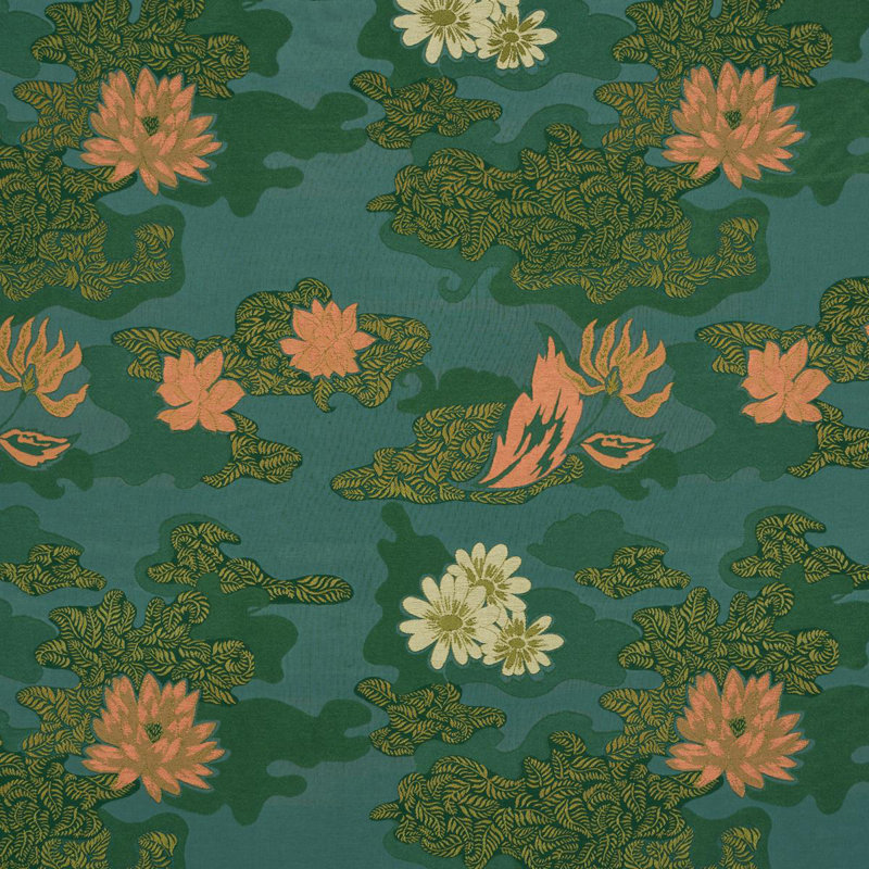 Tissu Schumacher X Laura Gonzalez Lian Dream, Vert