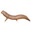 200cm Long Reclining Acacia Single Chaise