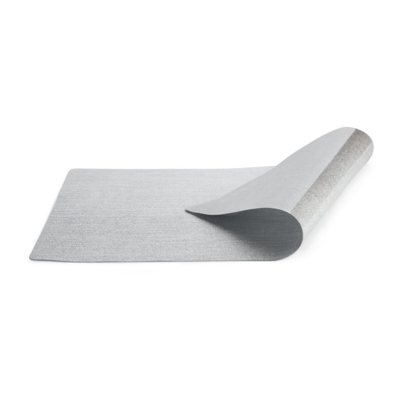Solid Colour Rectangle Placemat, Silver