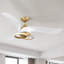 Ventilateur de plafond à 52 pales 52 po avec 3 lumières à intensité variable et télécommande