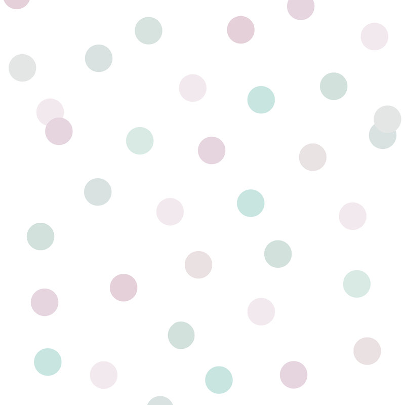 Papier peint à pois, Rose