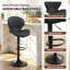 Ensemble de 2 tabourets de bar pivotants 19,29 po, tabourets de bar à hauteur de comptoir avec dossier haut, assemblage facile de 3 à 5 minutes pour le bar, la cuisine et la salle à manger-602444936-601873797