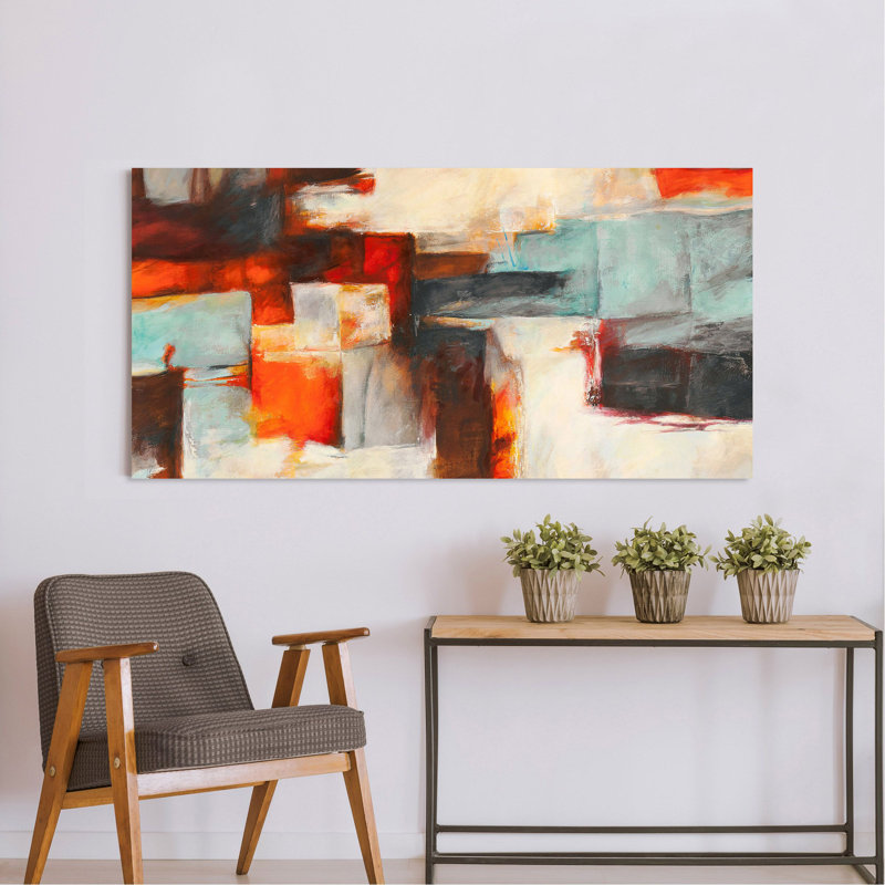 Avalanche 1 Piece Wrapped Canvas Painting, 35cm H x 70cm W x 4cm D