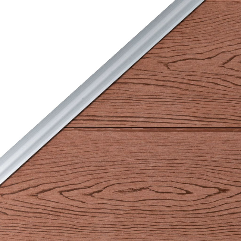 Fence Panel WPC 95x(105-180) cm, Brown