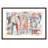 Borchard 'Figures in Motion' Framed Acrylic Painting Print