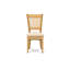 Ensemble de 3 tables de cuisine pour petits espaces comprenant une table de salle à manger ronde avec piédestal et 2 chaises rembourrées en tissu de lin, 36 x 36 pouces, chêne-108003989-108003988-108003995