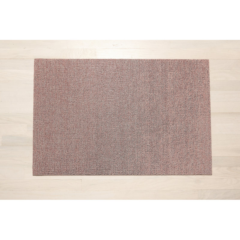 Heathered Non-Slip Solid Color Doormat, Blush, 0.6cm H x 61cm W x 183cm L