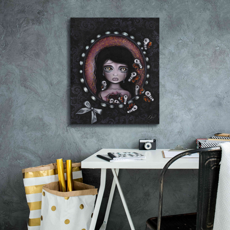 «L'intérieur de moi» par Abril Andrade, art mural sur toile, H 24 po x l 20 po x P 0,75 po