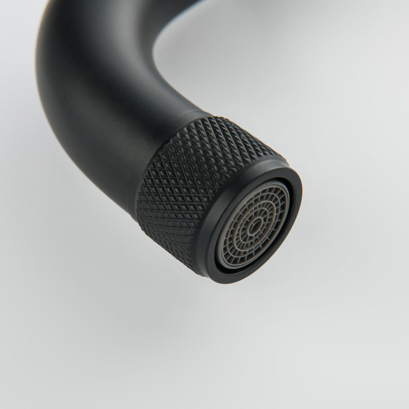 KIKO HOME Kitchen Faucet with Side Spray, Matte Black