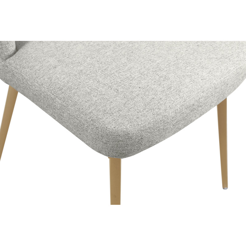 Eleanor Wingback Side Chair, Cream Linen Textured Fabric