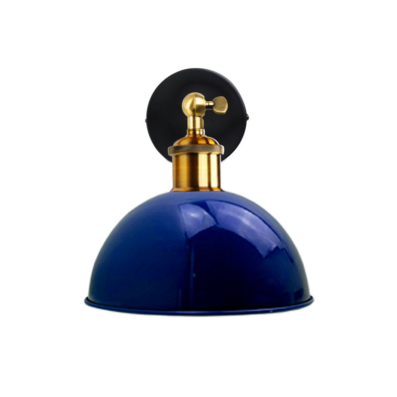 Winland Armed Sconce, Navy Blue