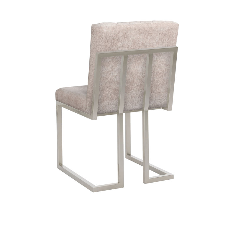 Chaise d'appoint en polyuréthane beige Bryanne