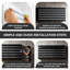 Mur à lattes pour outils - Panneau de rangement mural robuste - Taille 48 x 24 - Finition noire élégante avec inserts en aluminium - Parfait pour les outils et les accessoires-1591765280