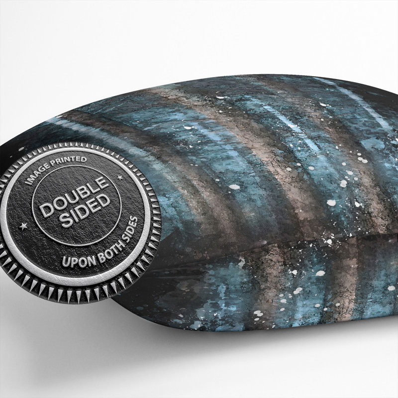 Striped Square Cushion, 40cm H x 40cm W x 15cm D