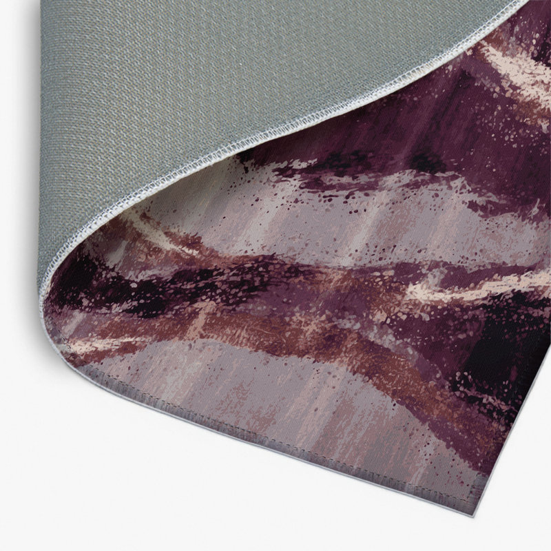 Watercolor Gray Indoor and Outdoor Area Rug, Rectangle 8' x 10'