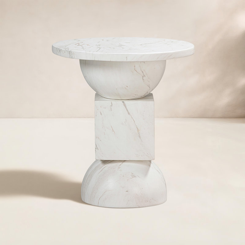Embury Concrete Top End Table