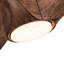 TriBlades 56 In. Intergrated LED Ceiling Fan With Brown Wood Grain ABS Blade