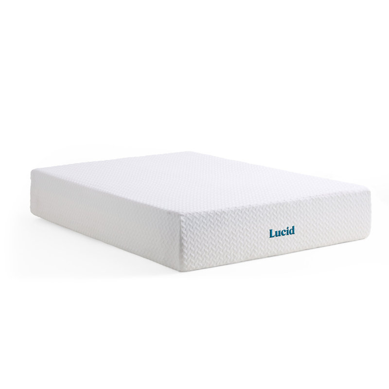 Matelas en mousse viscoélastique de 14 po Lucid SureCool ™ Lucid, Grand lit, 14"