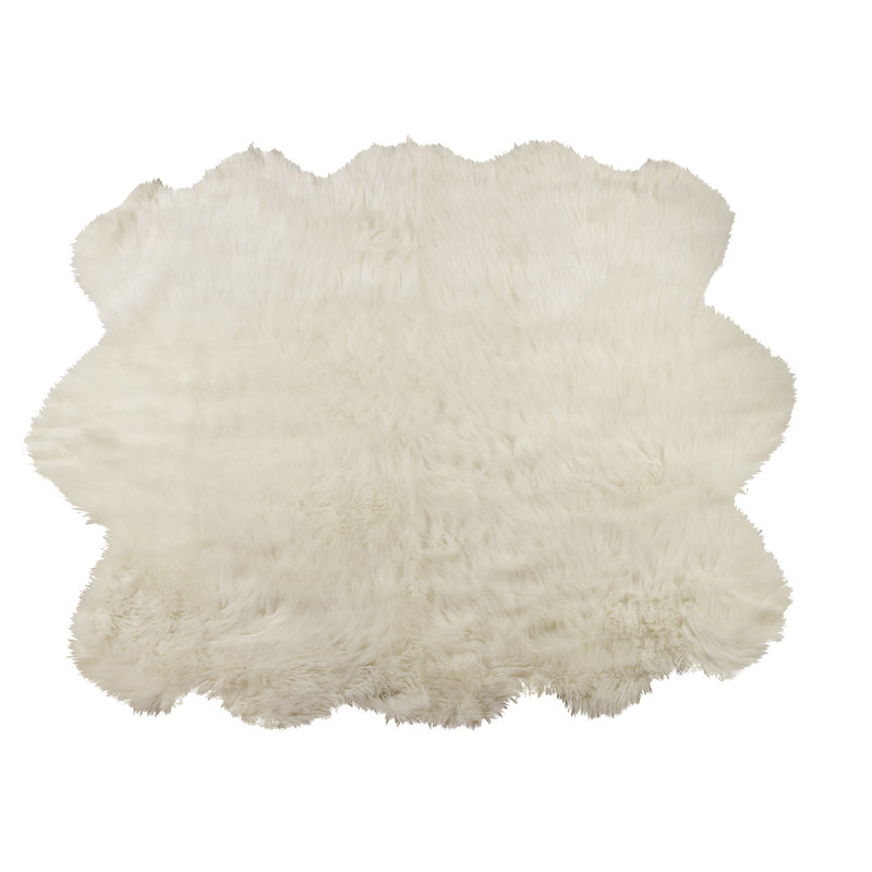 Tapis blanc Laperle Sexto