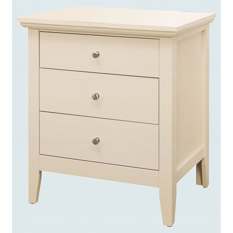 Charmante table de chevet décontractée en beige