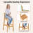 Counter Stool with Solid Wood Frame