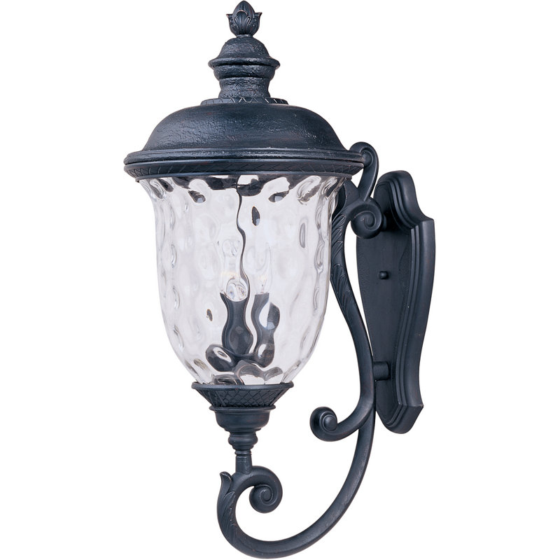 Lanterne murale d'extérieur en verre martelé Islington, Grand (H 31 po x l 14 po x P 18,5 po)