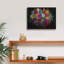  «Purple Flower Bomb» par Heather Gauthier, art mural sur toile, 16 po x 12 po