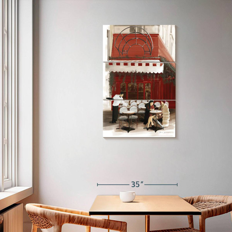 Lilie Paris Bistro Red, 57" H x 36" W