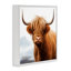 «Long Horn Highland Cow Portrait», estampe numérique, design par Heidi Kuntz