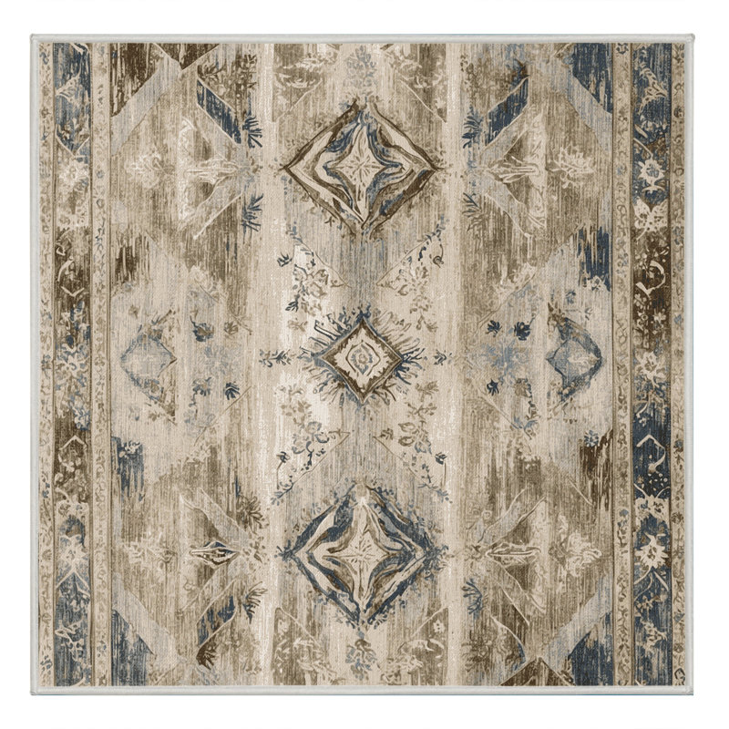 Regal Flourish Rug, Square 3'