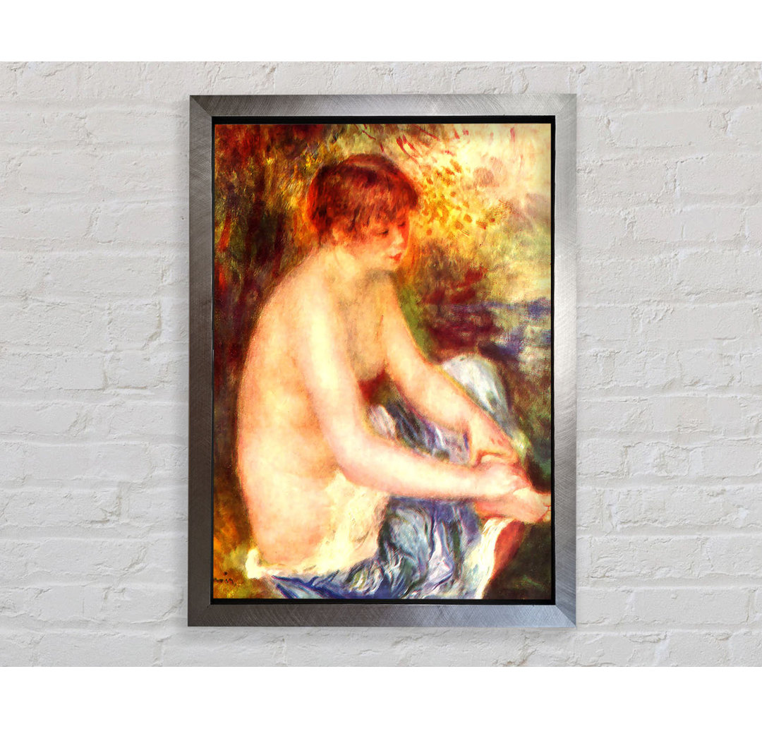 Renoir Nude In Blue - Einzelner Bilderrahmen Kunstdrucke