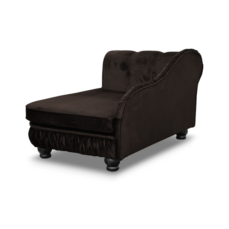 Alana Polyester Pet Bed, Dark brown