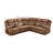 7-Piece Faux Leather Manual Reclining L-Shaped Sectional Sofa with Center Console, Cup Holders & Storage-1595310199