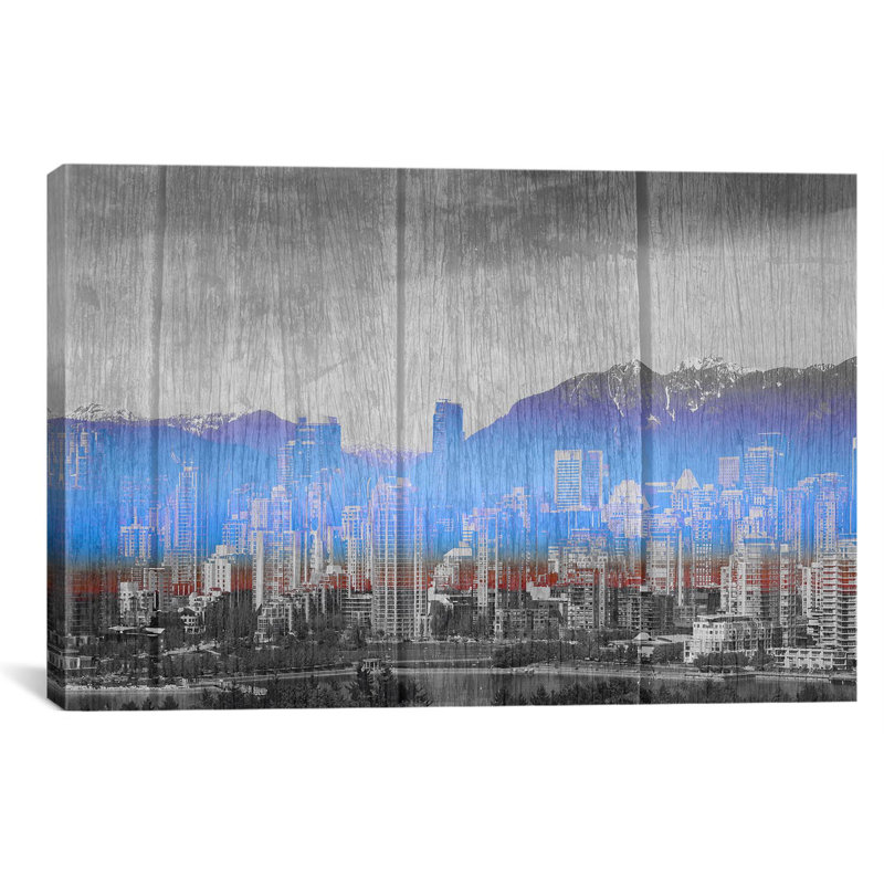 « vancouver, canada », impression sur toile, H 26 po x l 40 po x P 0,75 po