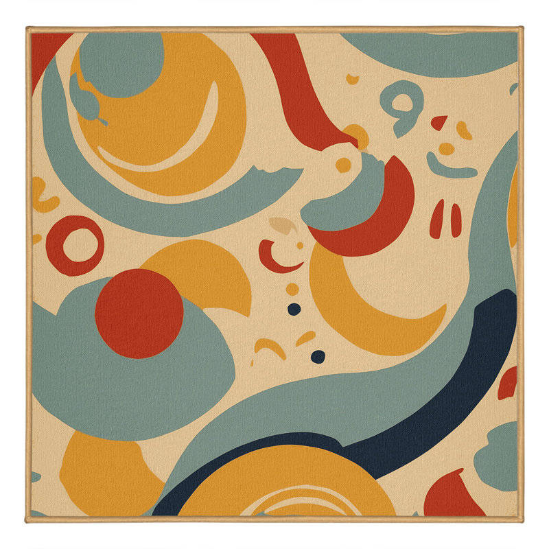 Funky Ripple Rug, Square 3'
