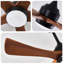 Ventilateur de plafond industriel moderne à moteur à courant continu réversible de 42 pouces à 6 vitesses avec lumières, noir mat-130156494-130156495