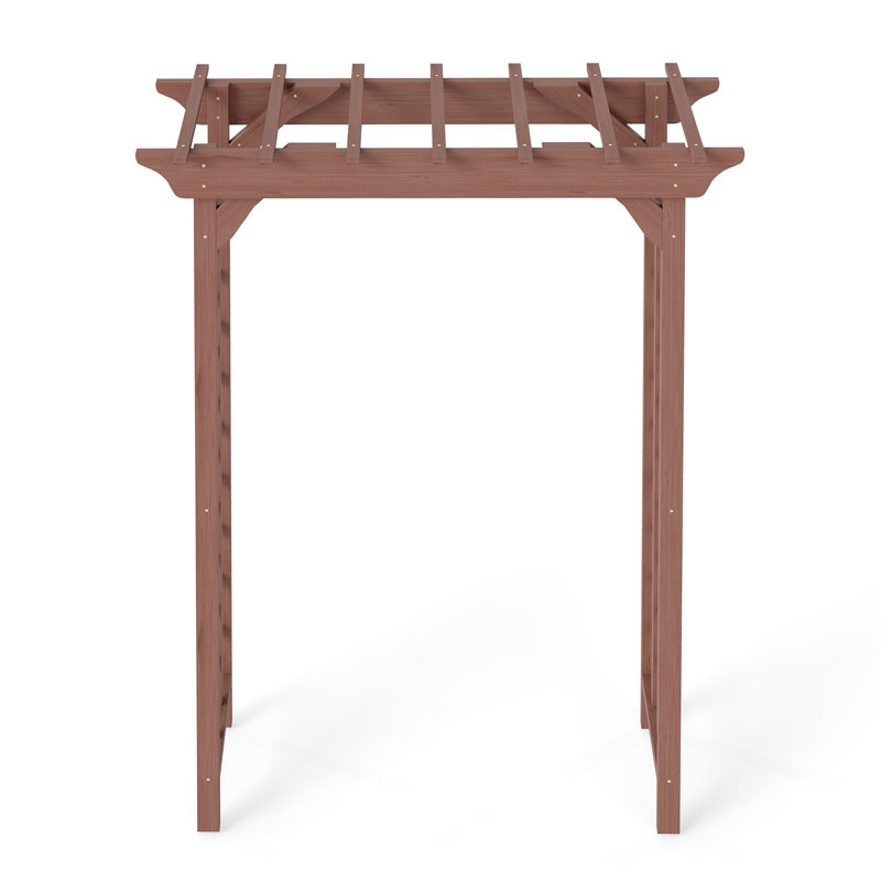 Tonnelle en bois, Brun